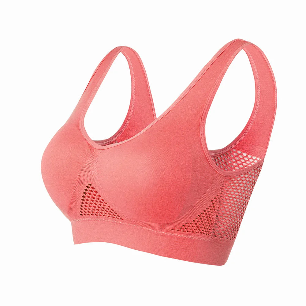 S-6XL Hollow Out Sport Bra