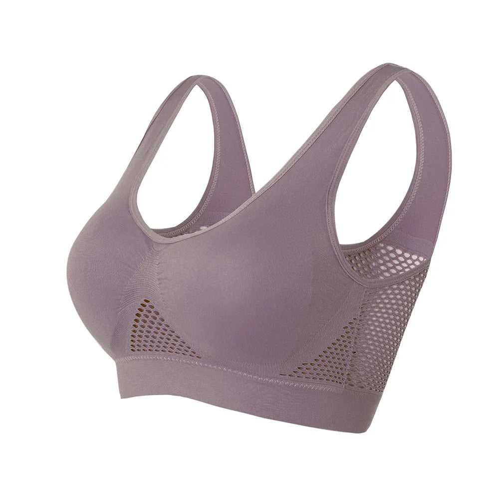 S-6XL Hollow Out Sport Bra