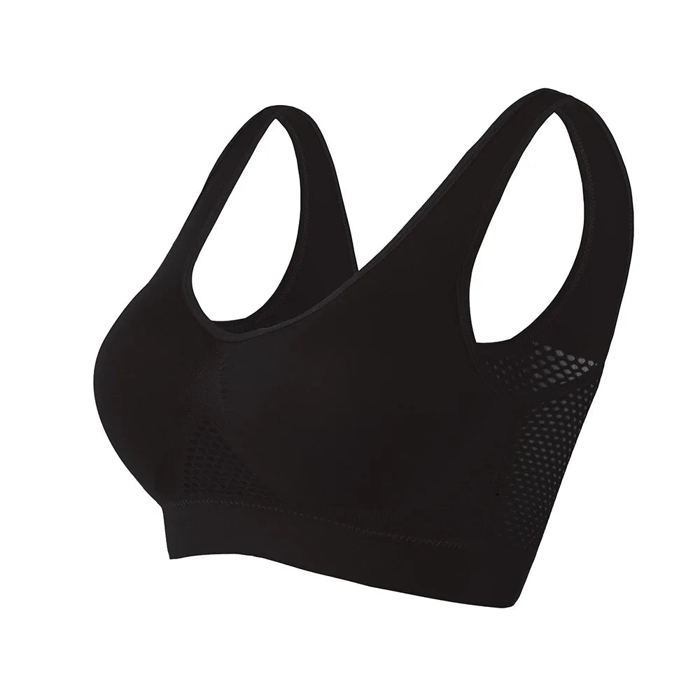 S-6XL Hollow Out Sport Bra