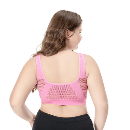 S-6XL Hollow Out Sport Bra