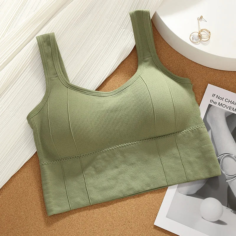 Seamless Yoga Push Up Bra