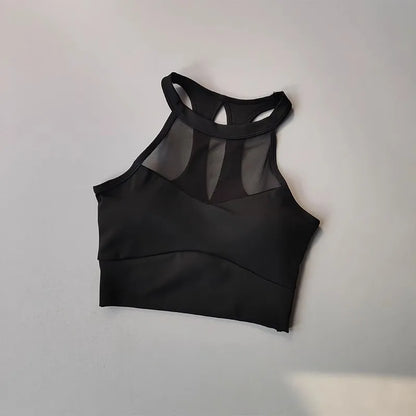 Sexy Mesh sports bra with pads