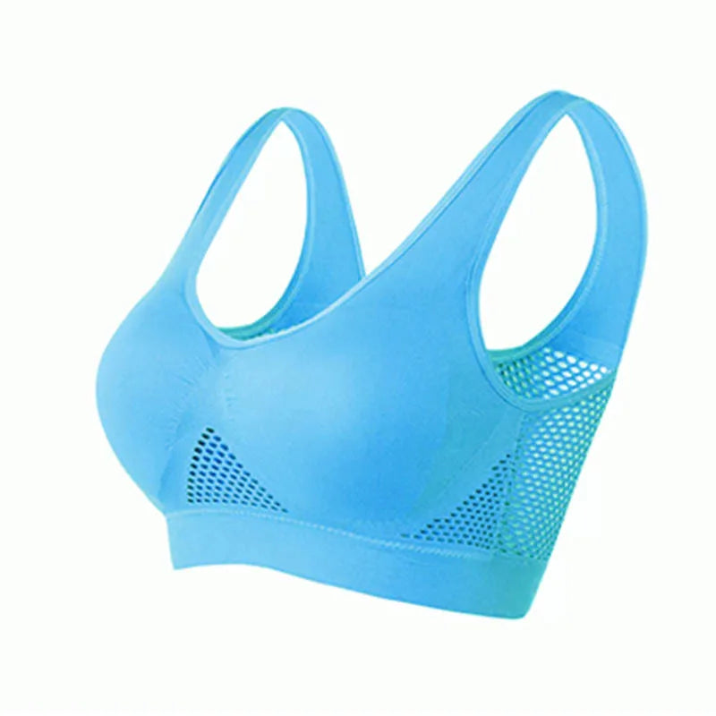 S-6XL Hollow Out Sport Bra