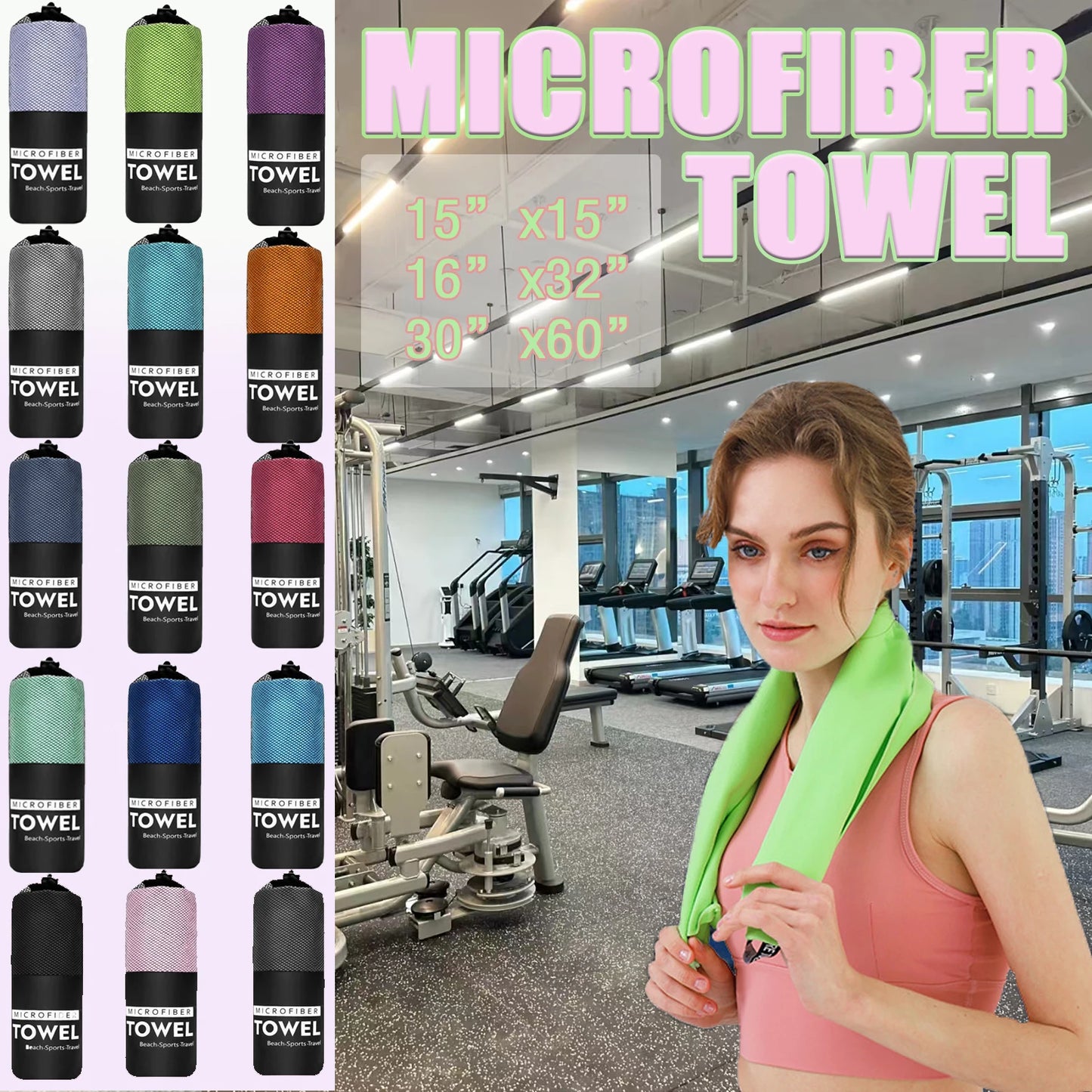 1 Pcs Microfiber Towel