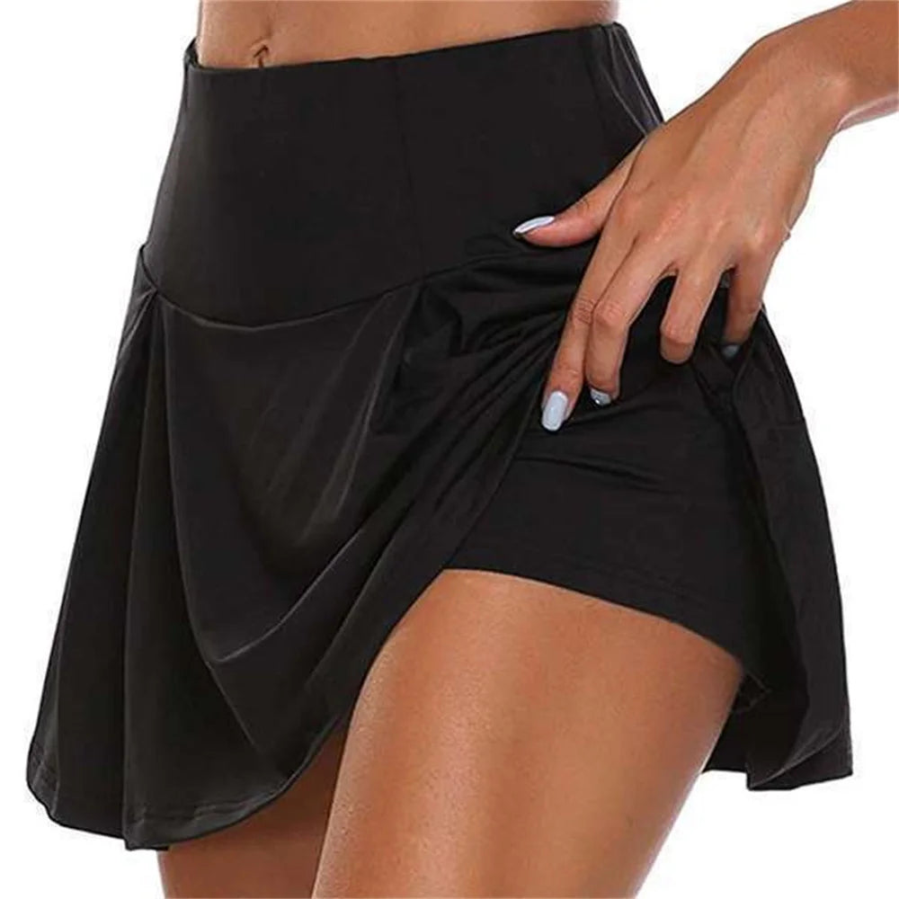 High-waisted Sports Culottes Women's Tennis Short Skirt