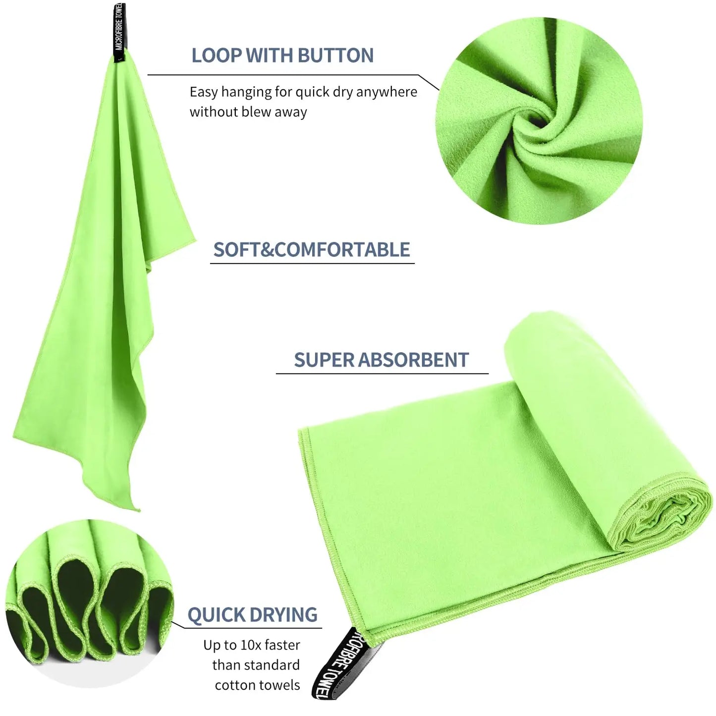 1 Pcs Microfiber Towel